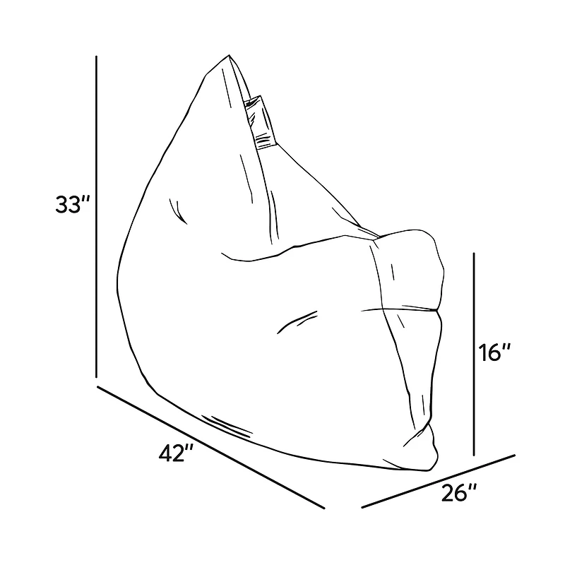 Bean Bag Classique Junior Paloma -  Vert Sauge