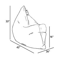 Bean Bag Classique Junior Paloma -  Vert Sauge