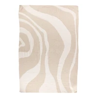 Couverture Rayée Crème