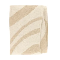 Couverture Rayée Crème