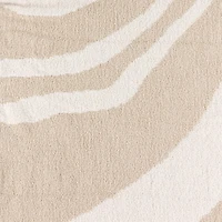 Couverture Rayée Crème