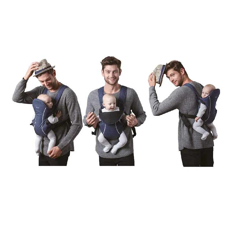 Ergonomic three carry positions Baby carrier- Navy
