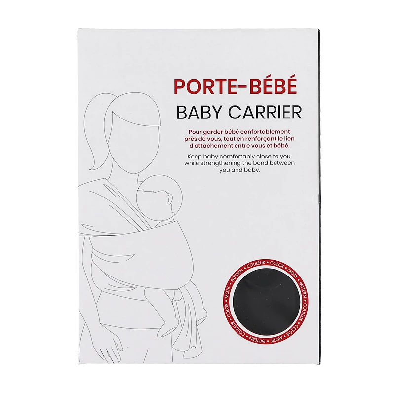 Porte-Bébé Écharpe - Noir / Taupe