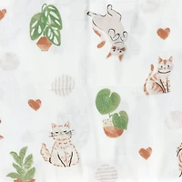 Couverture Mousseline Bambou - Chat