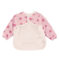 Waterproof Bib Long Sleeves - Strawberry