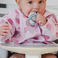 Bavoir Manches Longues - Fraise