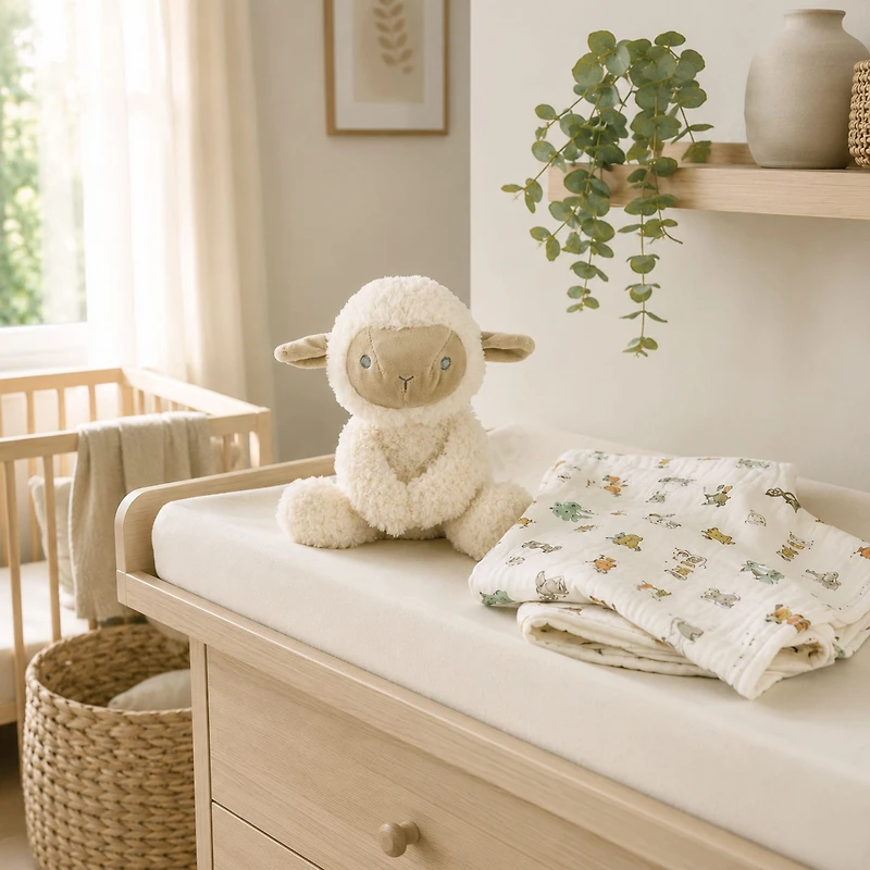 Couverture Et Peluche Mouton