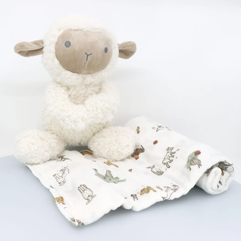 Muslin And Plush set - Sheep
