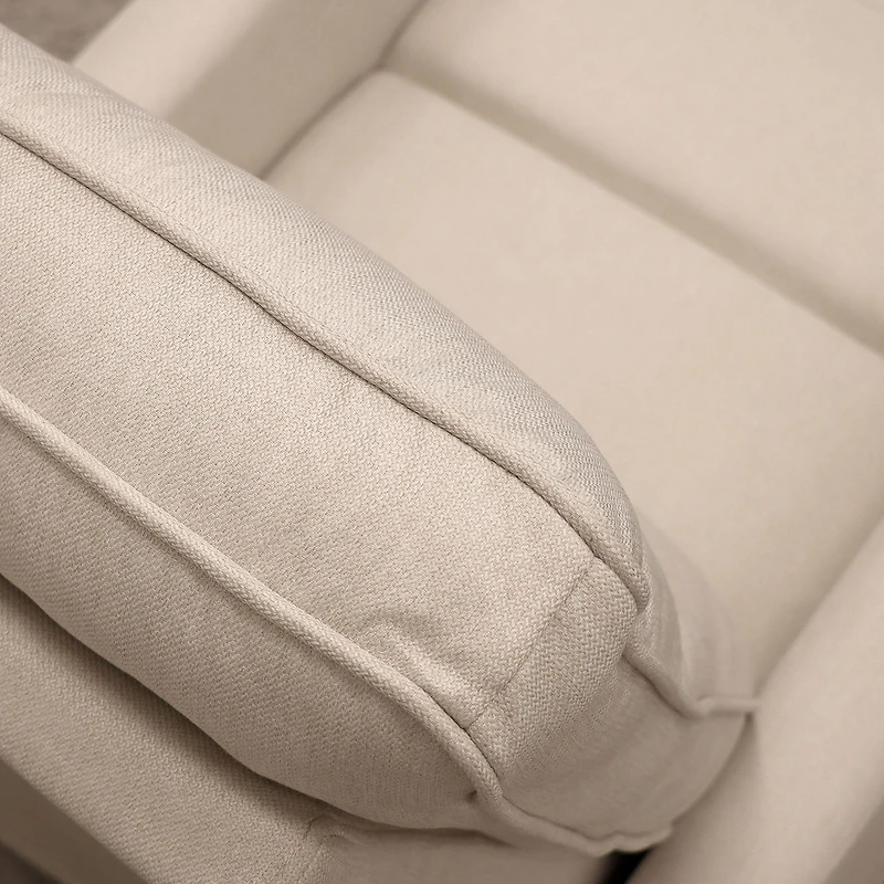 Fauteuil Berçant Pivotant et Inclinable - Tweed Beige