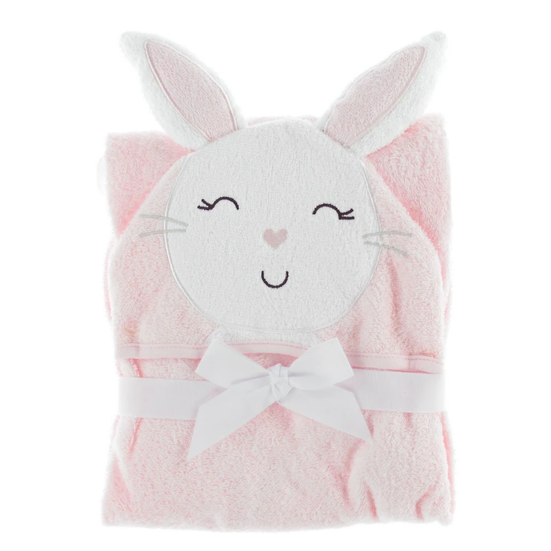 Serviette à Capuchon - Lapin Rose