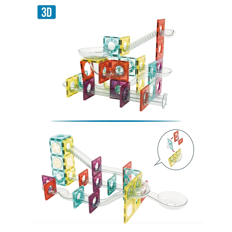 Magnetic Tiles Rainbow Set