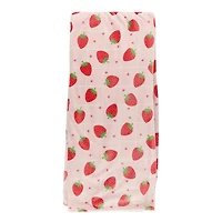 Soft Plush Throw - Strawberries