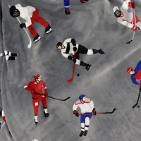 Couverture Peluche Hockey