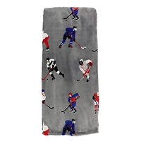 Couverture Peluche Hockey