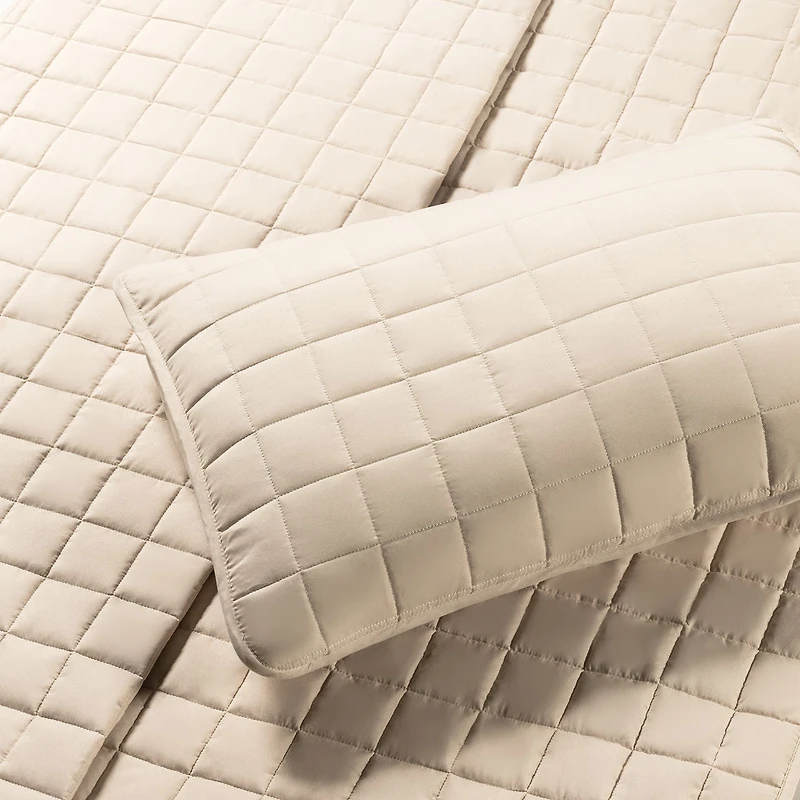 Courtepointe Lit Simple - Beige