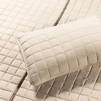 Courtepointe Lit Simple - Beige