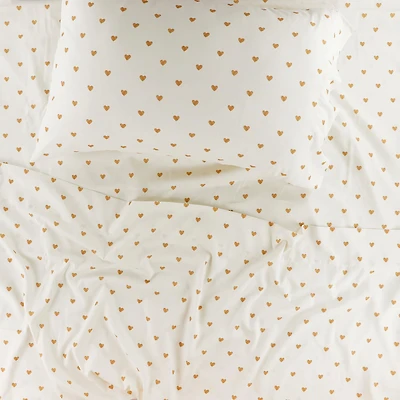 Ensemble Draps Lit Simple  - Coeurs