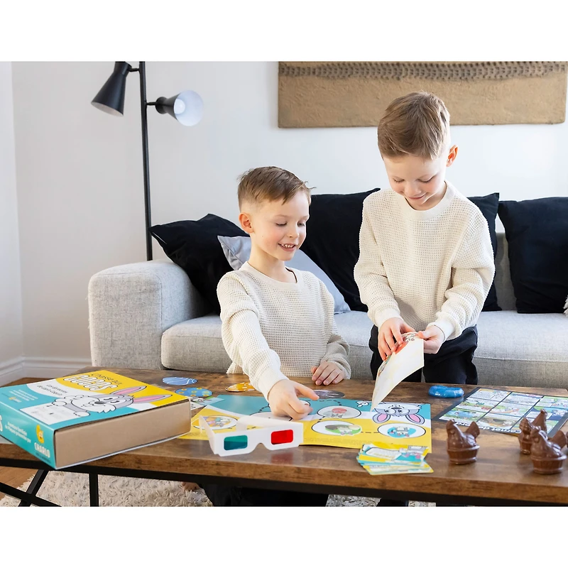 Easter egg hunt box- Games and chocolates