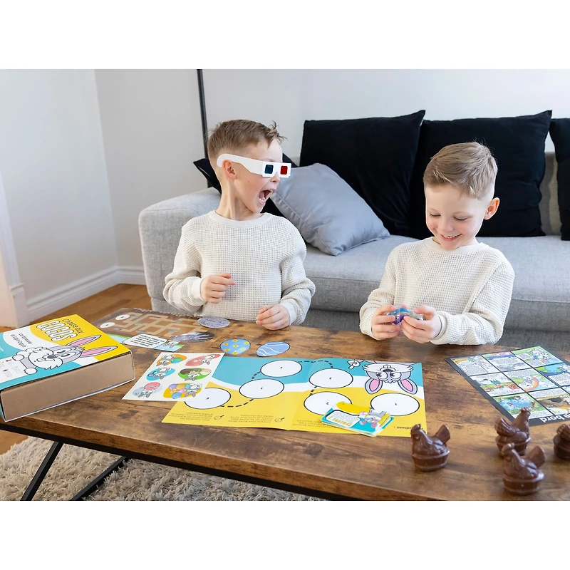 Easter egg hunt box- Games and chocolates