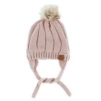 Knit Pompom Beanie 0-18m