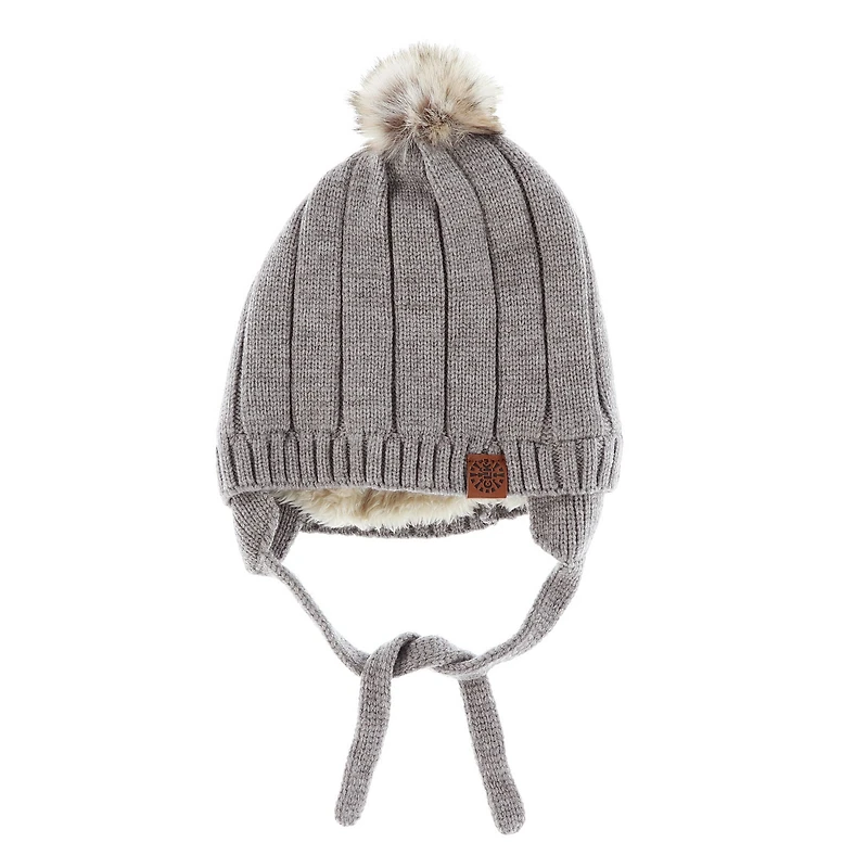 Knit Pompom Beanie 18-3