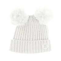 Double Pompom Newborn Beanie