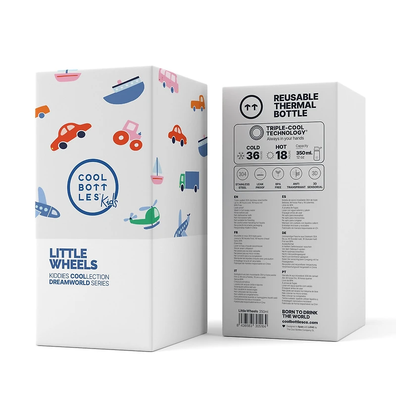 Bottle Kids 350ml - Little Wheels