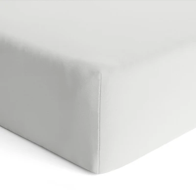 Crib Fitted Sheet - White Ivory