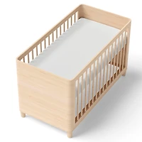 Crib Fitted Sheet - White Ivory