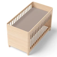 Crib Fitted Sheet - Beige
