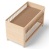 Crib Fitted Sheet - Mocha