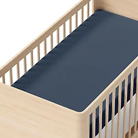 Crib Fitted Sheet - Navy
