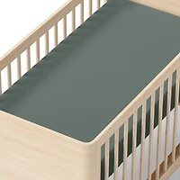 Drap Contour pour Lit de Bébé - Uni Vert Nordik