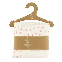 Hooded Bath Towel and Wash Mitt - Strawberries