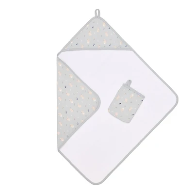 Hooded Bath Towels-bunny