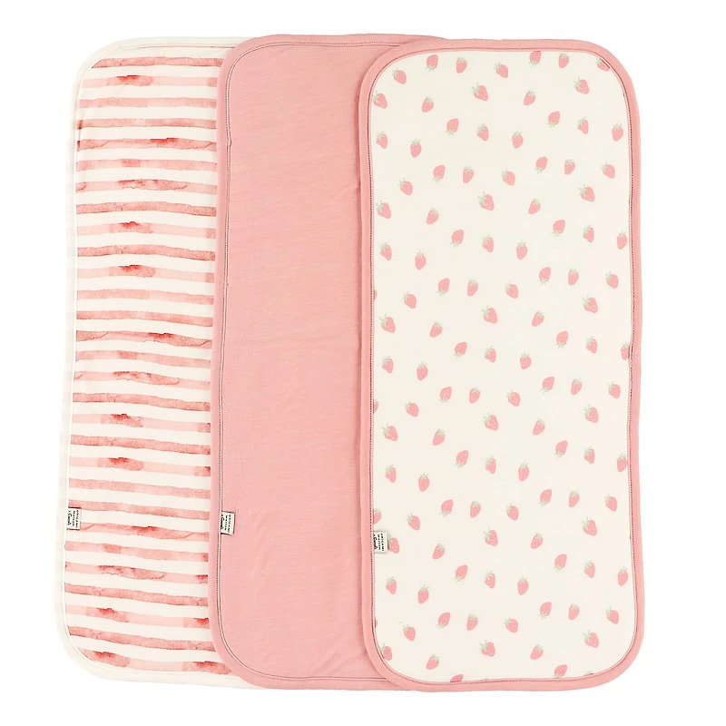 Burp Cloth 3-pack - Strawberries