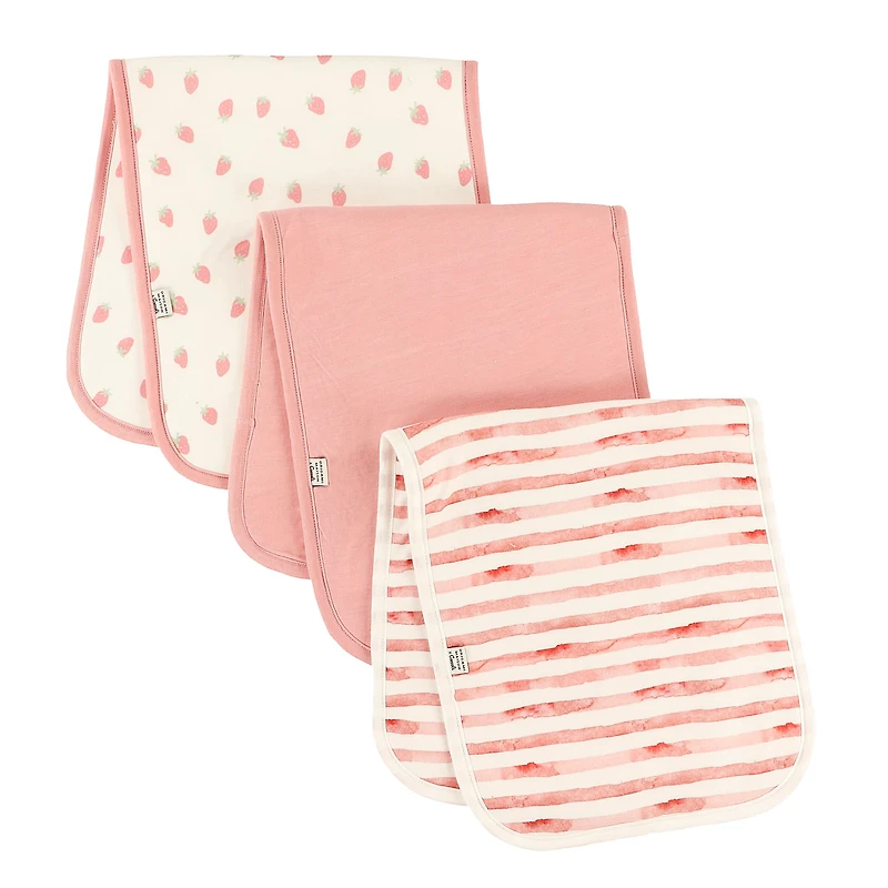 Burp Cloth 3-pack - Strawberries