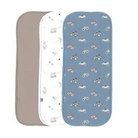 Burp Cloth Pkg 3-cars