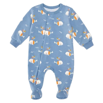 Pyjama Magnétique Baleines Prématuré