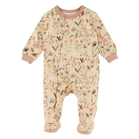 Pyjama Magnétique Fleurs Prématuré-12mois