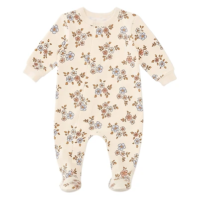 Pyjama Magnétique Fleurs Prématuré -18mois