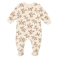 Pyjama Magnétique Fleurs Prématuré -18mois