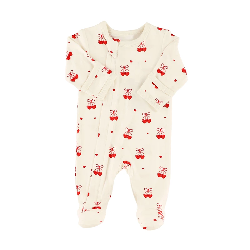 Hearts Pajamas 1-18m