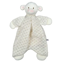 Bahbah the Lamb Baby Lovey with Organic Natural Rubber Teether