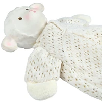 Bahbah the Lamb Baby Lovey with Organic Natural Rubber Teether