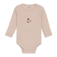 Merino Flower Bodysuit 0-12m