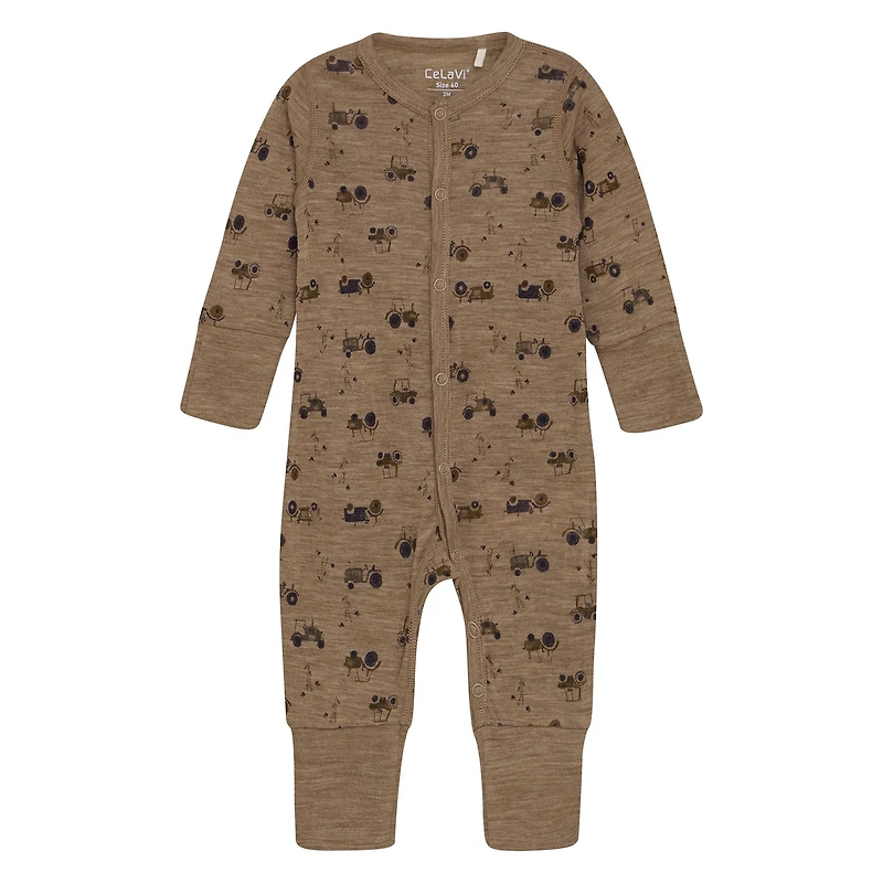 Tractor Merino Jumpsuit 0-12m