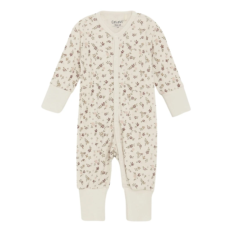 Flower Merino Jumpsuit 0-12m