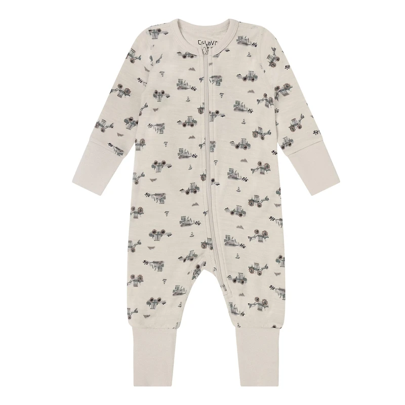 Tractor Merino Pajamas 0-12m