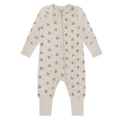 Owl Merino Pajamas 0-12m